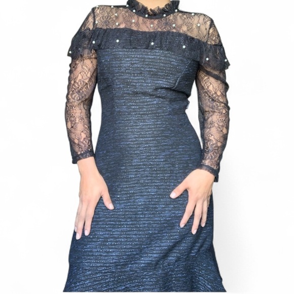 Lim Style Dresses & Skirts - LIM Style Elegant Lace Overlay Dress - Medium
